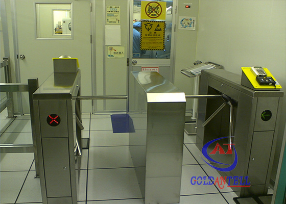 Tripod arms alarm function turn style door biometric IC card fingerprint