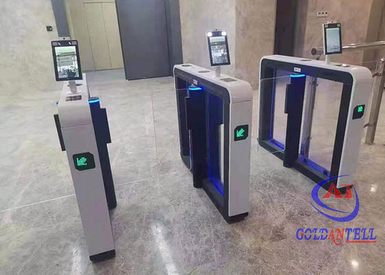 Electronic Swing Barrier Access Control Turnstiles With Security Thermal Scanner Counter System