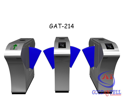 CE Approved Flap Barrier Gate With IR Sentor Function To Prevent Pinch / Trailing / Retrograde