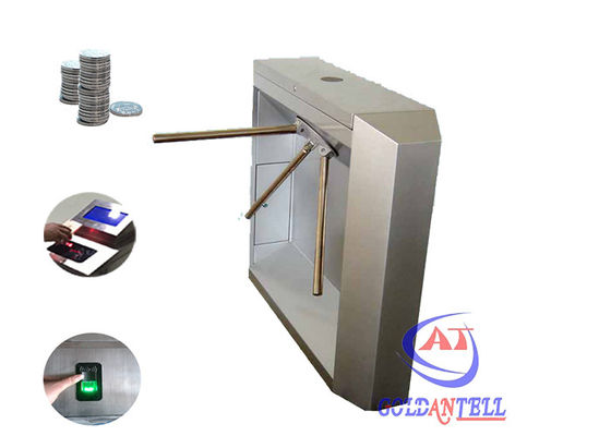 Automatic Park , Club , Station Entrance Mechanical Tripod Turnstile Gate Passage Width 600 MM