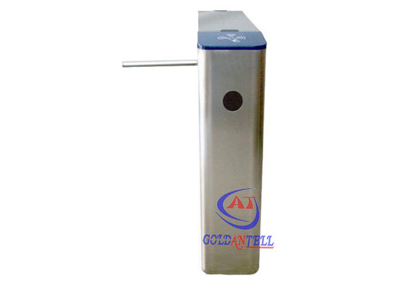 Stainless Steel Full - auto RFID Turnstile Drop Arm Barrier Gate for School / Library / Theater