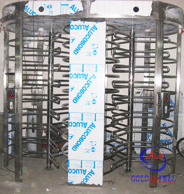 Factory Supply Security Full High Turnstile , Customize Full Height Turnstile With RFID / Biometric System
