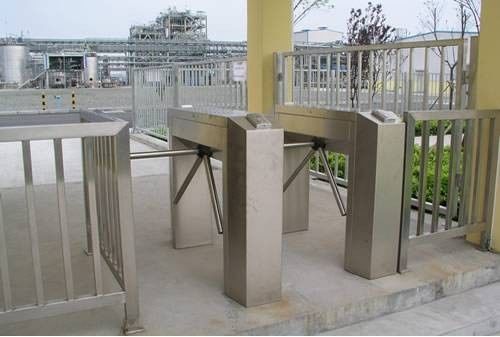 Fingerprint Reader Tripod Turnstile Gate 110V 220V 30 Person / Minute