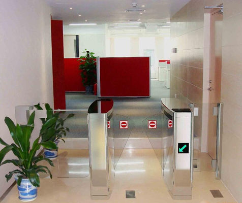RFID Reader Security Full Auto Entrance Turnstiles High Speed Gate Systems Barcode Control