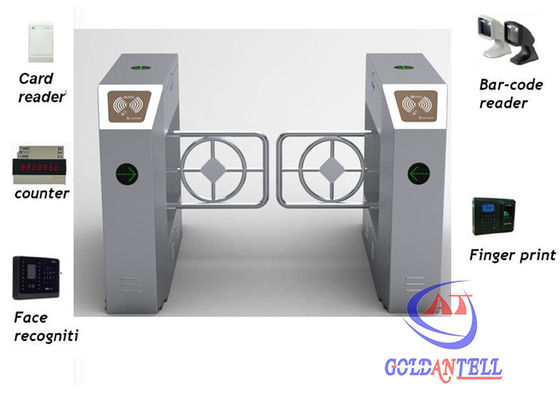 Barcode IC ID card reader Security Entrance Gates in charge management