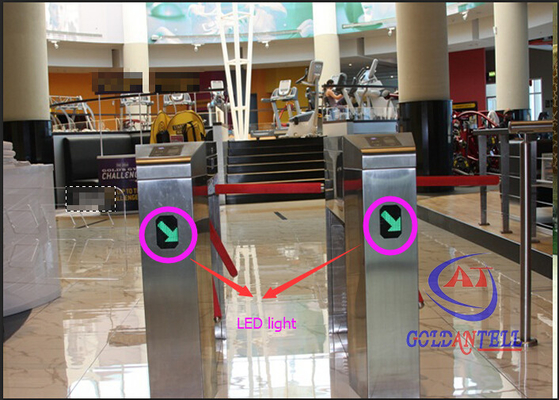 Biometric Automatic Rotate Tripod Turnstile Gate Half Height For Entrance