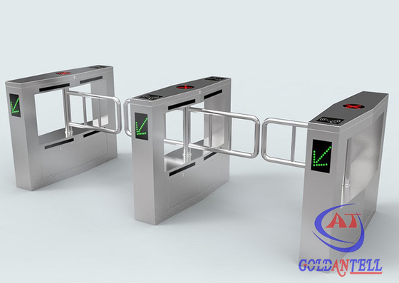Intelligent DC 24V Access Control Security Swing Gate , Airport Swing Gates