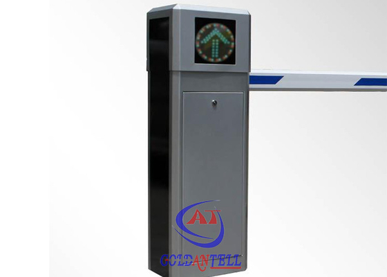 Red Greed LED Light Security Boom Gates , Popular Traffic Vehicle Control Drop Arm Barrier