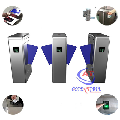 Bi Direction Fingerprint Turnstile Security Gates Waterproof IP54