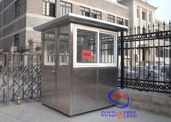 Stainless Steel Frame sentry shed / Prefab Movable Watch sentry house Station