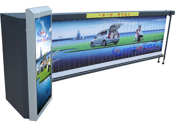 IP54 LED Light Custom Color Advertising Barrier , Outdoor Windproof Parking Barrier Gates