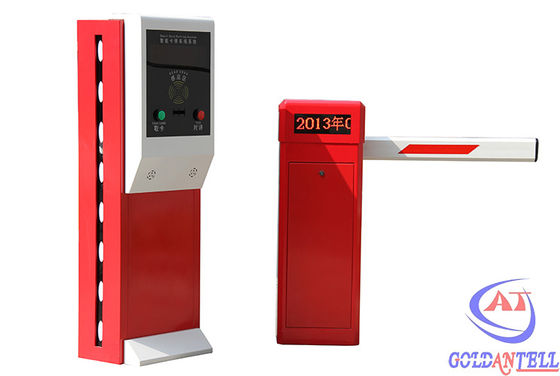 Entry / Exit Car Parking Management System IC Card Reader Gate With Computer Control