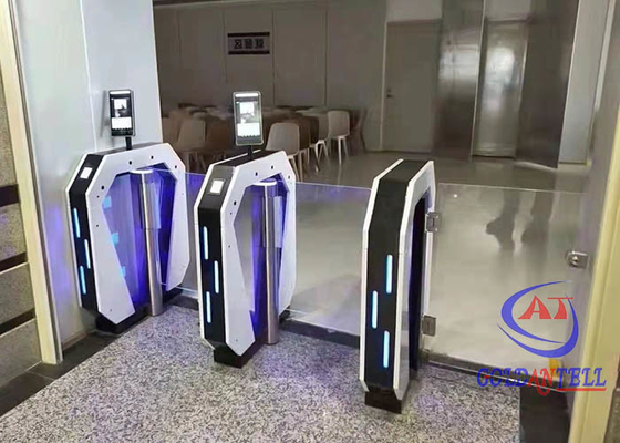 Προσαρμόστε την πύλη περιστροφικών πυλών ταλάντευσης ταχύτητας πυλών περιστροφικών πυλών ασφάλειας ODM cOem για το σχολείο κινηματογράφων γυμναστικής