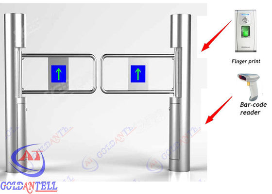 Supermarket Bi - directional turnstile entry systems By Infrared Induction