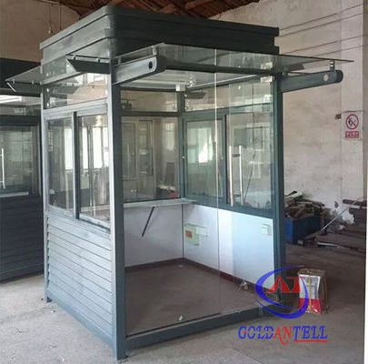 Colored Steel Material Prefabricated Security Guard Booths For Community