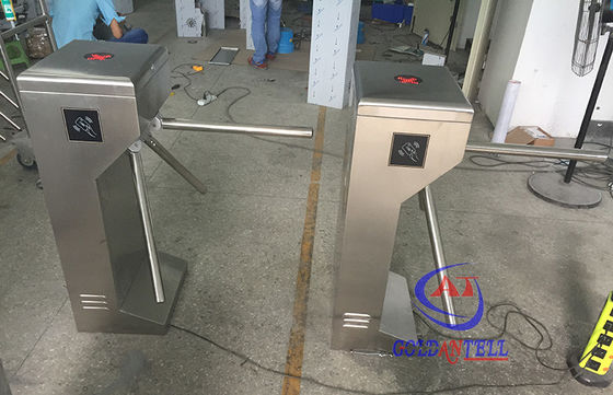 CE 120 Volt Power supply Tripod Turnstile Gate With Coin Collector , Stable Working