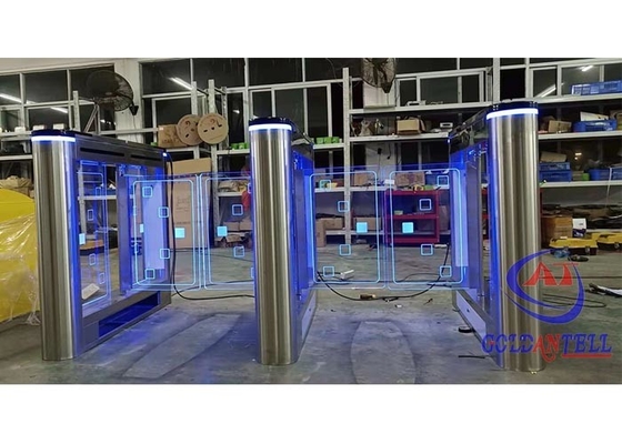 Χαμηλού θορύβου RFID περιστροφικών πυλών πυλών ελέγχου προσπέλασης πύλη εμποδίων περιστροφικών πυλών αναστοιχειοθέτησης γυμναστικής αυτόματη