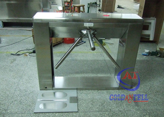 Waist height Mobile phone apps Tripod Turnstile Gate , office building turnstile security gates