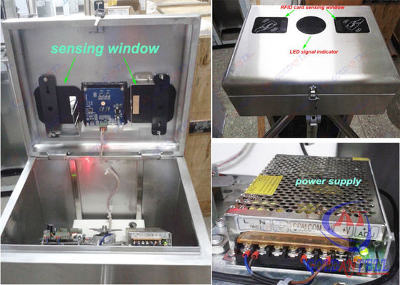 Double RFID Card Reader Tripod Turnstile Gate , entrance control solutions