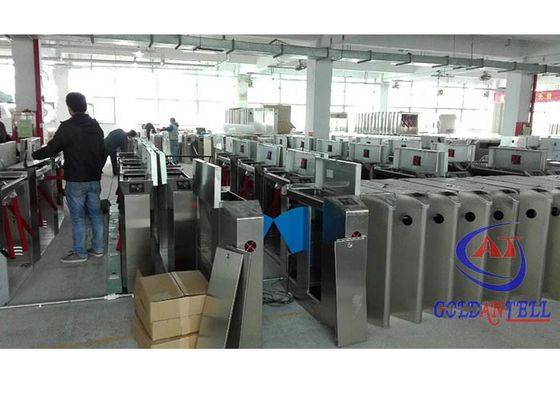 Αισθητήρας IR Flap Barrier Turnstile Υψηλής Ασφάλειας Full Auto Servo Motor Για Αεροδρόμιο