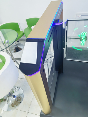 304 SS Fast Speed Gate Turnstile For Secure And Access Control High Speed 35-40 Person Per Minute With Advertising Door