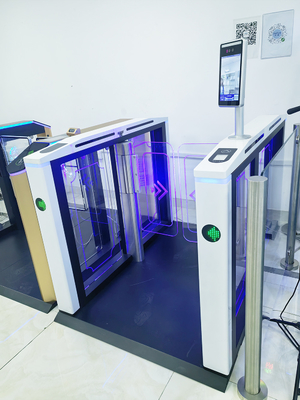 Facial Recognition Turnstile Gate High Security Fast Pass Biometric RFID Card Reader