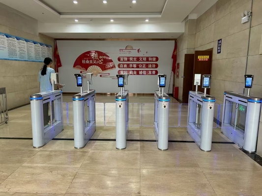 Γραφείο Speed Lane Turntile κάρτα δάχτυλο προσώπου QR code ώρα παρακολούθησης έλεγχο ασφαλείας