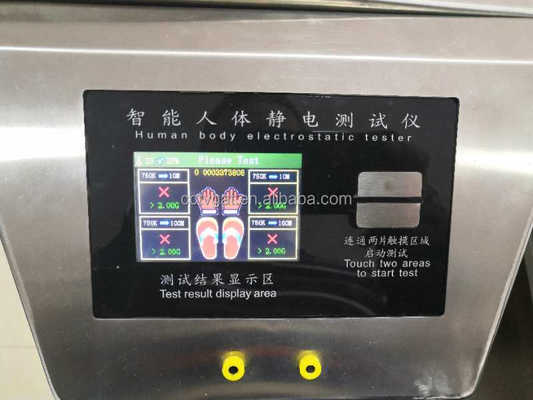 ESD Wrist Strip and Footwear Tester with 4.3 Inch LCD Screen 750KΩ-100MΩ