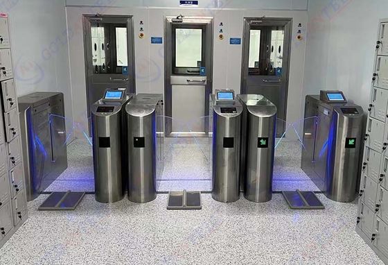 Bi-Directional Swing Gate Turnstile with 1200*280*1000mm Dimension 55-130CM Lane Width and AC 110~240V Power Supply