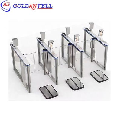 Security Turnstile Gate with 1400x120x1000mm Dimension 55-130CM Lane Width and AC 110~240V Power Supply