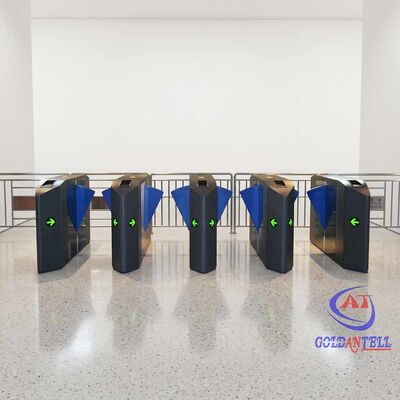 Χωρίς επαφή είσοδος Flap Barrier AI Πολυμετρική πρόσβαση προσώπου για ψηφιακό τουριστικό κόμβο και δημοτικό κέντρο CE