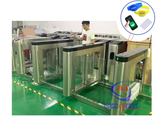 Υψηλός διπλός RFID περιστροφικών πυλών δακτυλικών αποτυπωμάτων ελέγχου προσπέλασης πορτών ασφάλειας αναγνώστης κώδικα μέσης