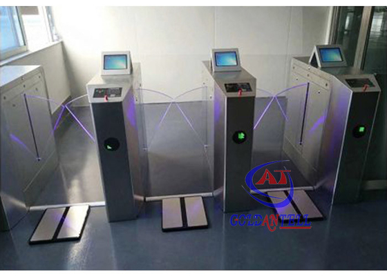 35 Person / Min Flap Barrier Gate Retractable Arm Drop Rfid Control Plus Esd Checker