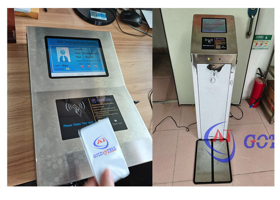 Anti Static RFID Access ESD Gate With Wrist Band / Pedal For Lab Factory Office