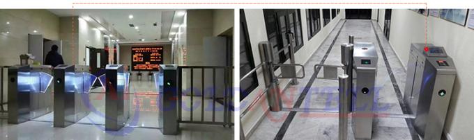 Αντάξιος της πύλης περιστροφικών πυλών ασφάλειας αναγνωστών καρτών εμπιστοσύνης rfid