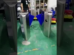 GAT-201 IR αισθητήρες αυτοματοποιημένο φλαπ φράγμα στρογγυλοειδής πόρτες με σύστημα ελέγχου πρόσβασης