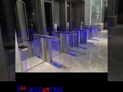 GAT-672 Οπτικός σαρωτής προσώπου Swing Barrier Gate RFID Bi Directional Pass Barrier System